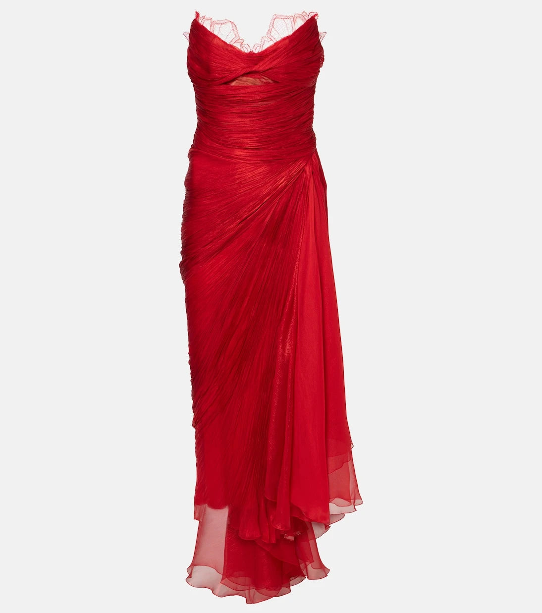 Maria Lucia Hohan - Jolie ruched silk bustier gown