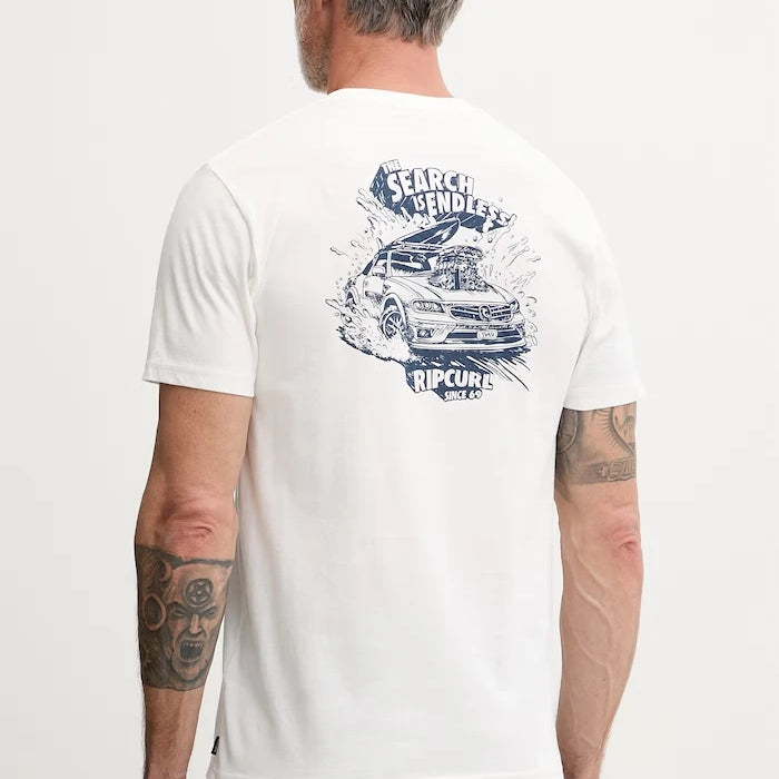 Rip Curl erkek pamuklu KEEP ON TRUCKING tişört