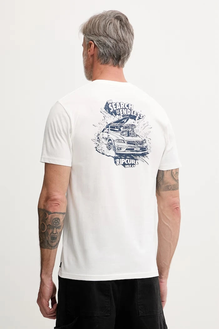 Rip Curl erkek pamuklu KEEP ON TRUCKING tişört