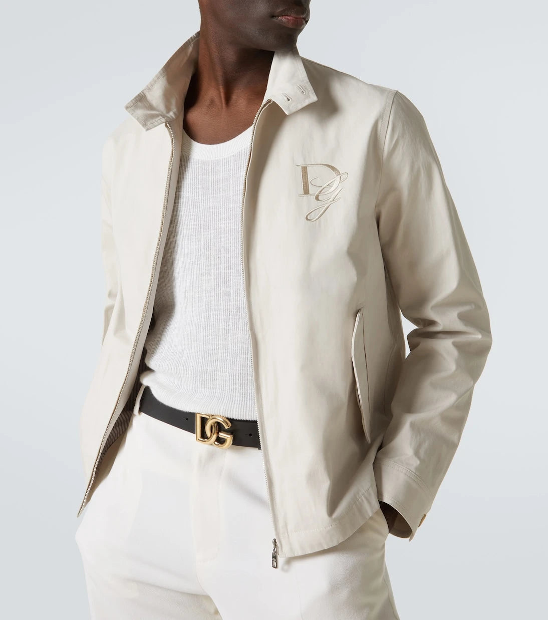 Dolce&Gabbana - DG embroidered cotton jacket