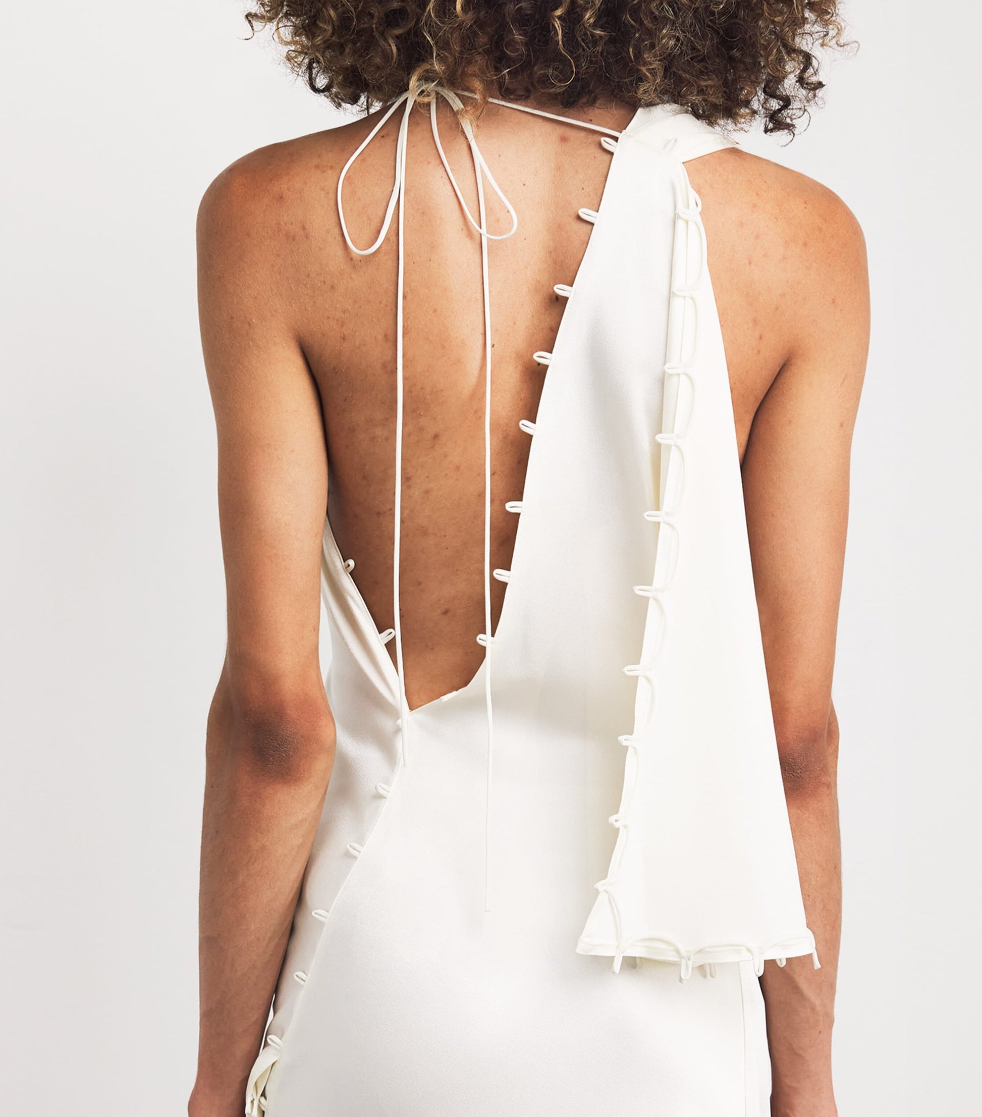 Victoria Beckham Satin Rouleaux Gown