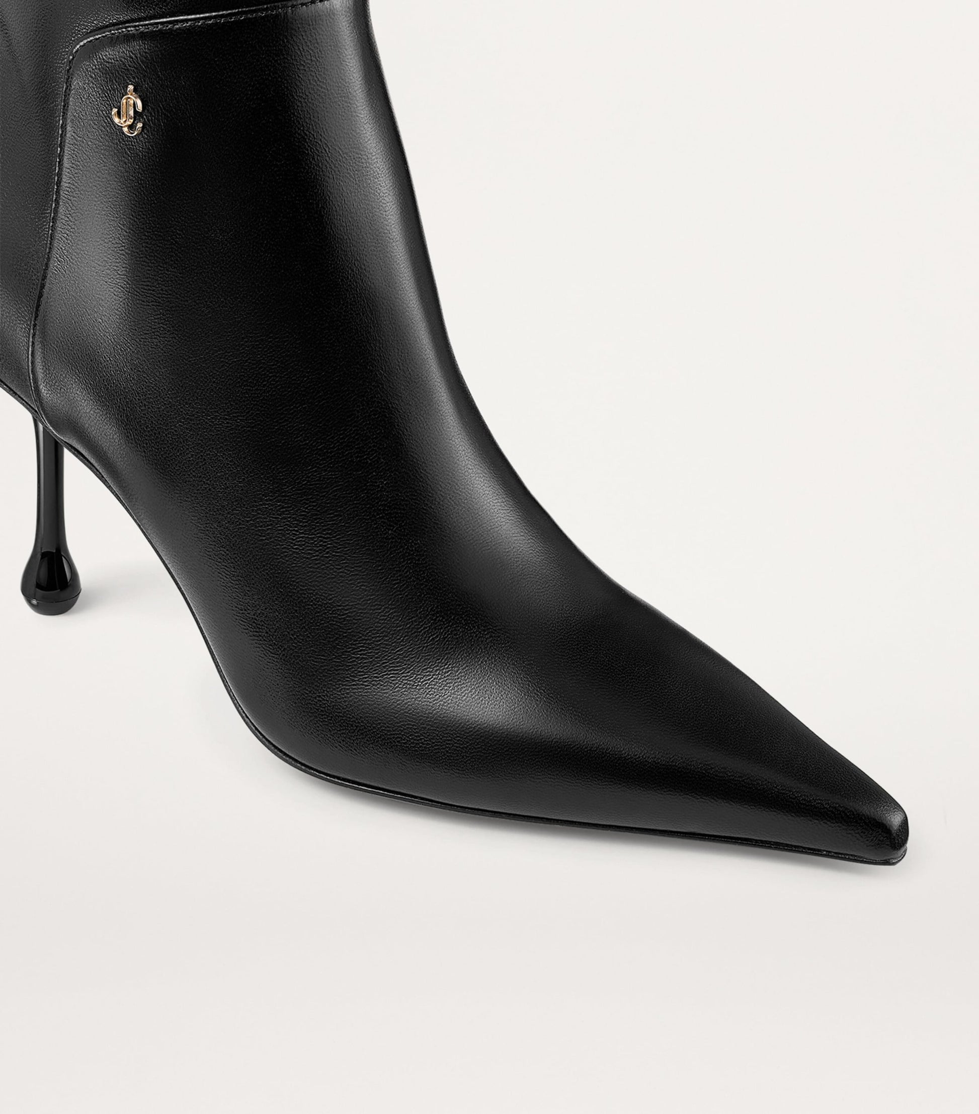 Jimmy Choo Black Cycas 80 Lambskin Ankle Boots