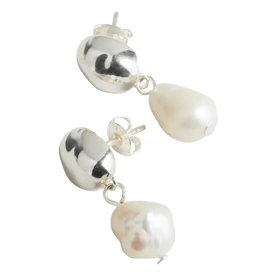 Louise Damas - La Perle earrings | Silver