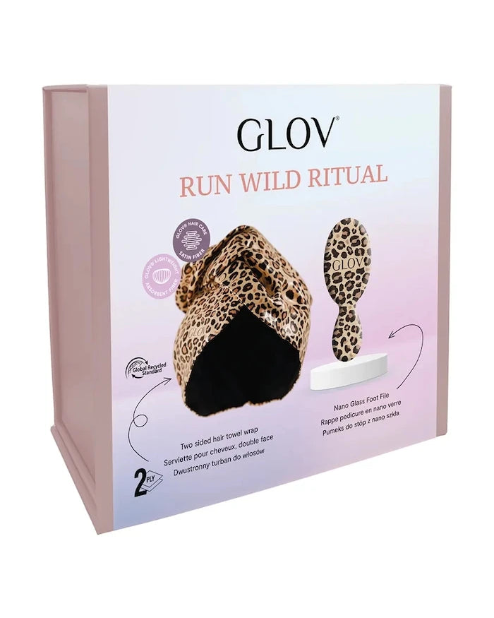 GLOV Run Wild Ritual Saç Türbanı ve Ayak Törpüsü Seti