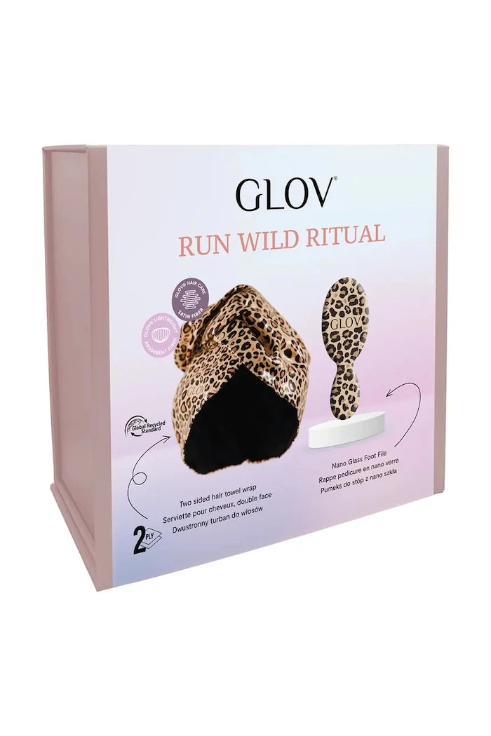 GLOV Run Wild Ritual Saç Türbanı ve Ayak Törpüsü Seti