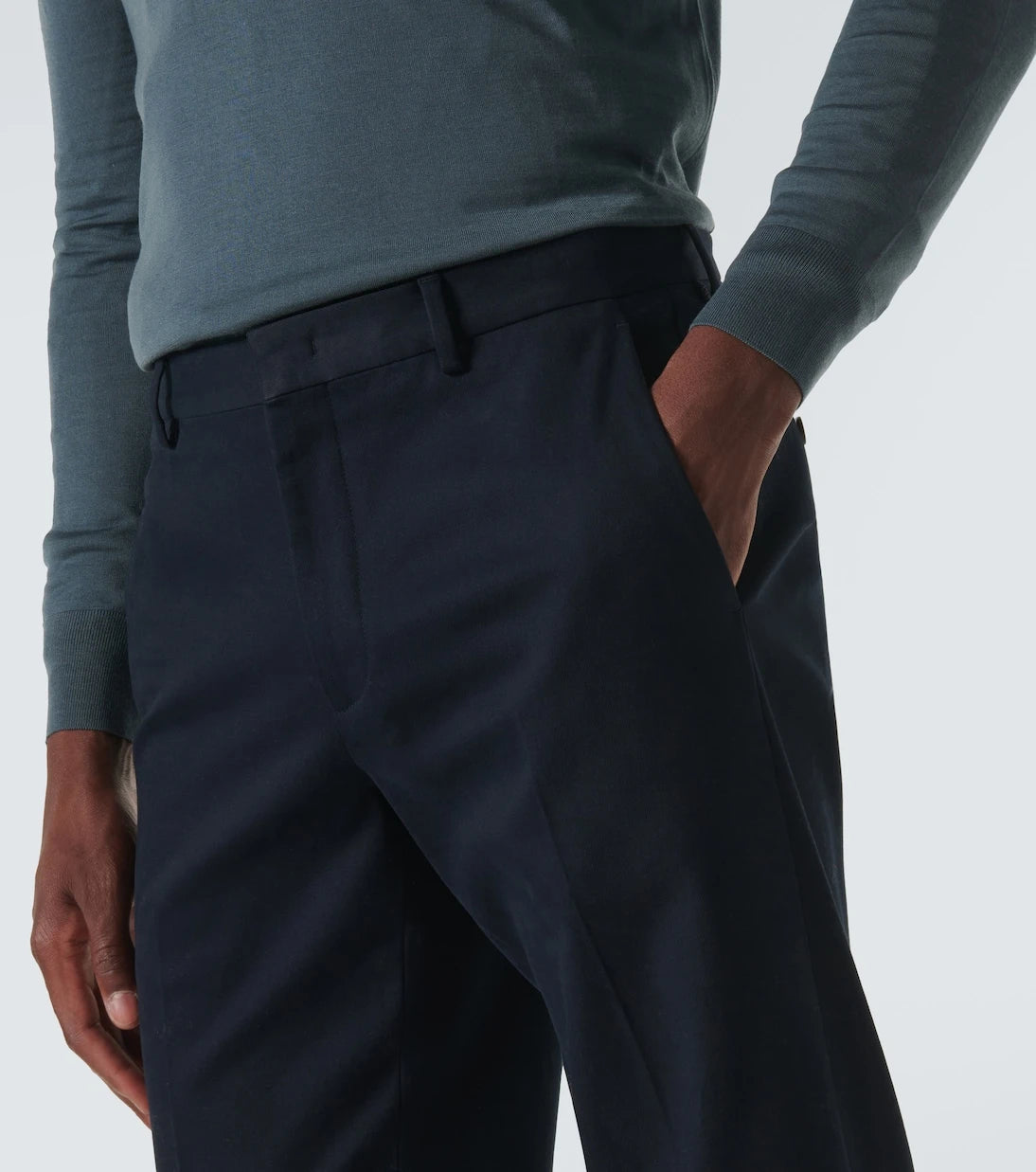 Loro Piana - Pamuklu düz paça pantolon