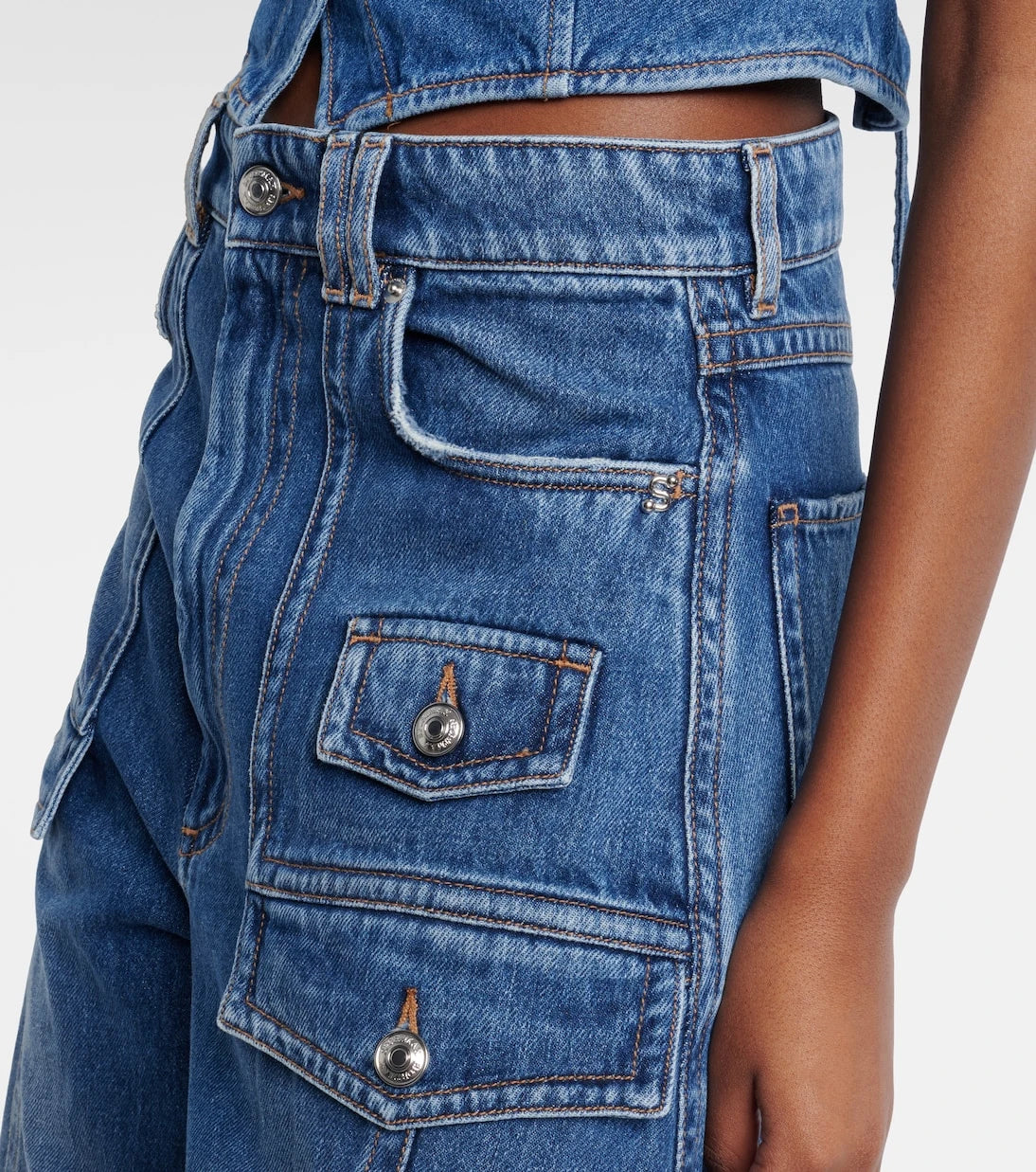 Sportmax - Violino barrel-leg jeans
