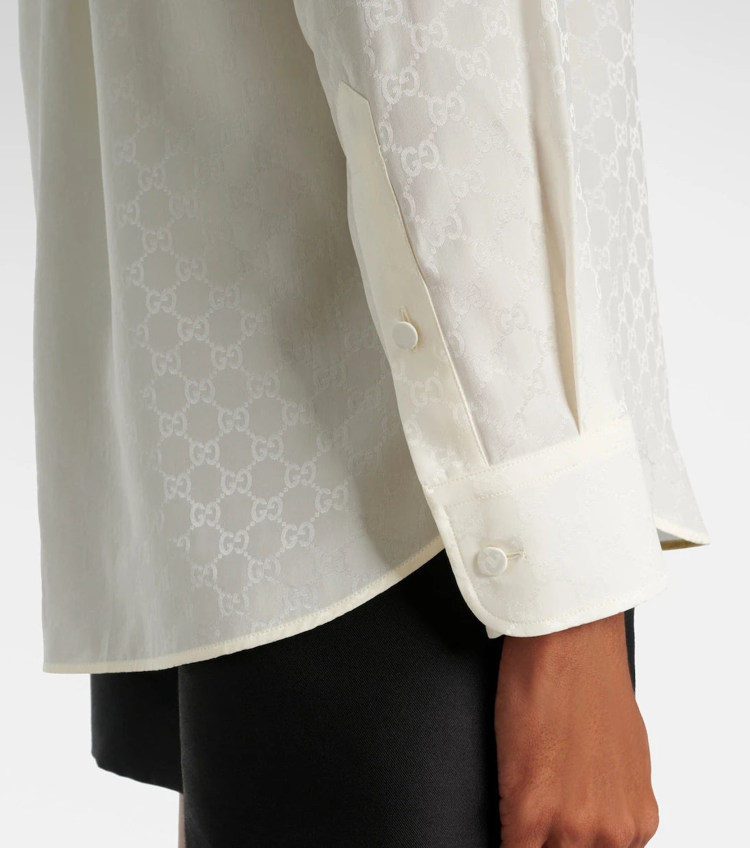Gucci - GG silk crêpe shirt