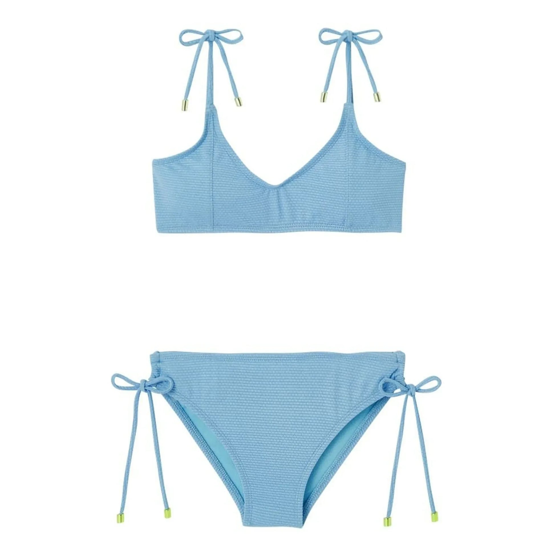 Lison Paris - Bahamas Metallic 2-Piece Swimsuit | Light blue