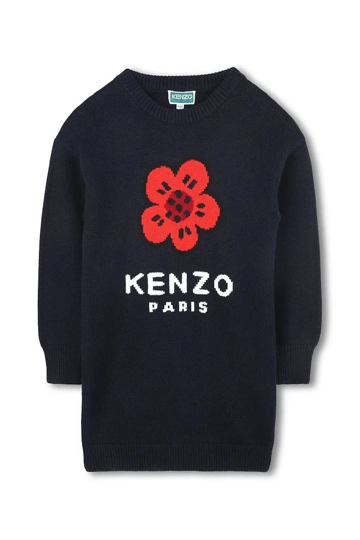 Детска рокля с вълна Kenzo Kids
