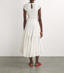 Maje White Crochet Midi Dress