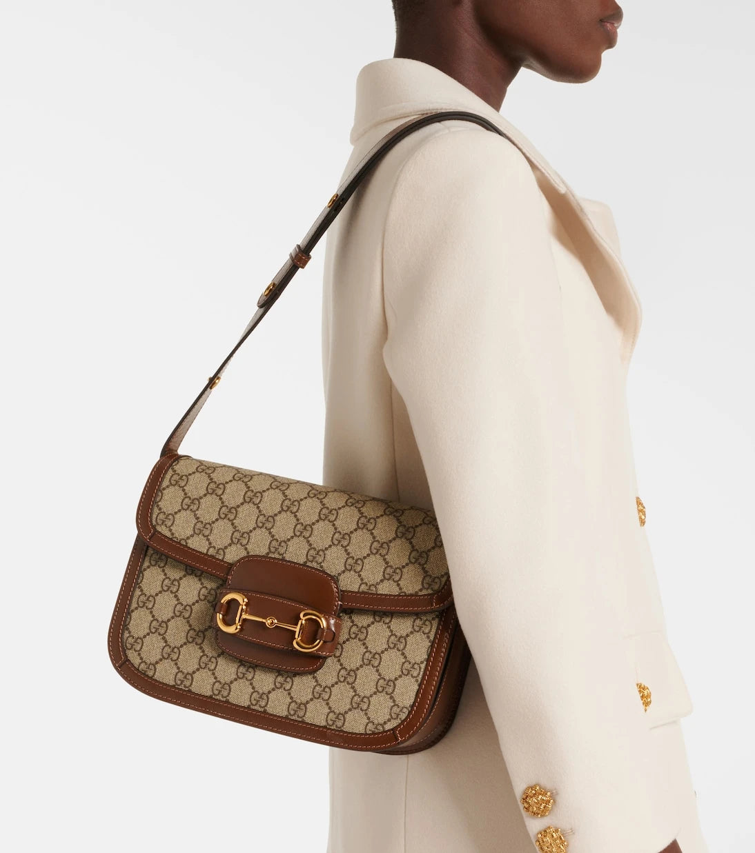 Gucci - Gucci Horsebit 1955 GG shoulder bag