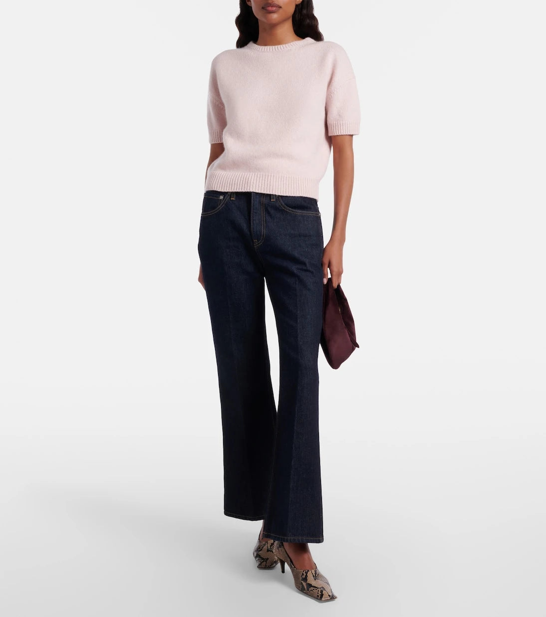Khaite - Olivia Mini suede top-handle bag