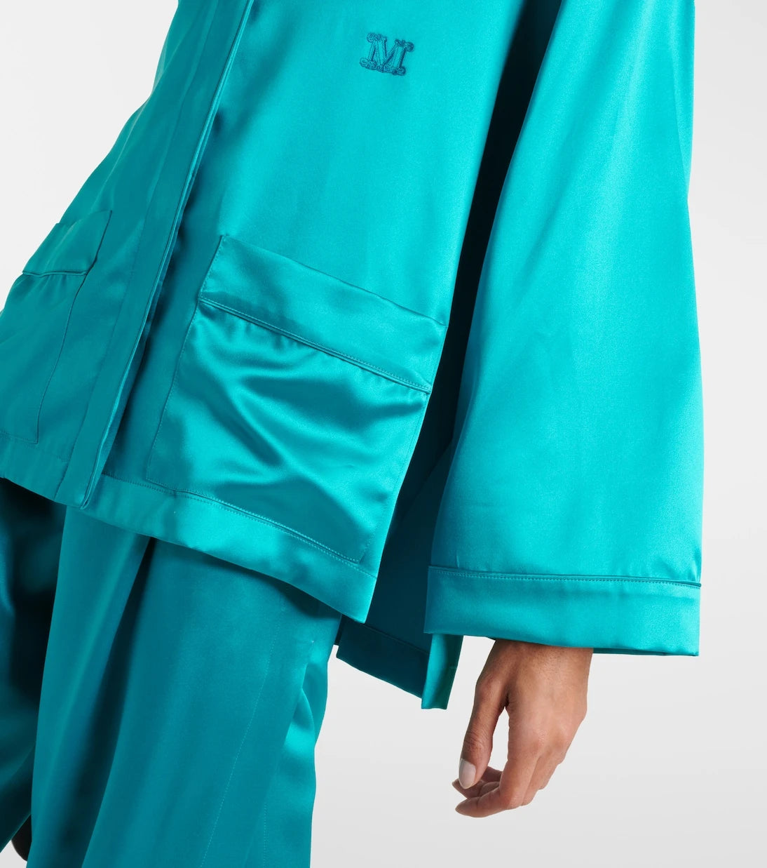 Max Mara - Elegante Vasaio silk pajama shirt
