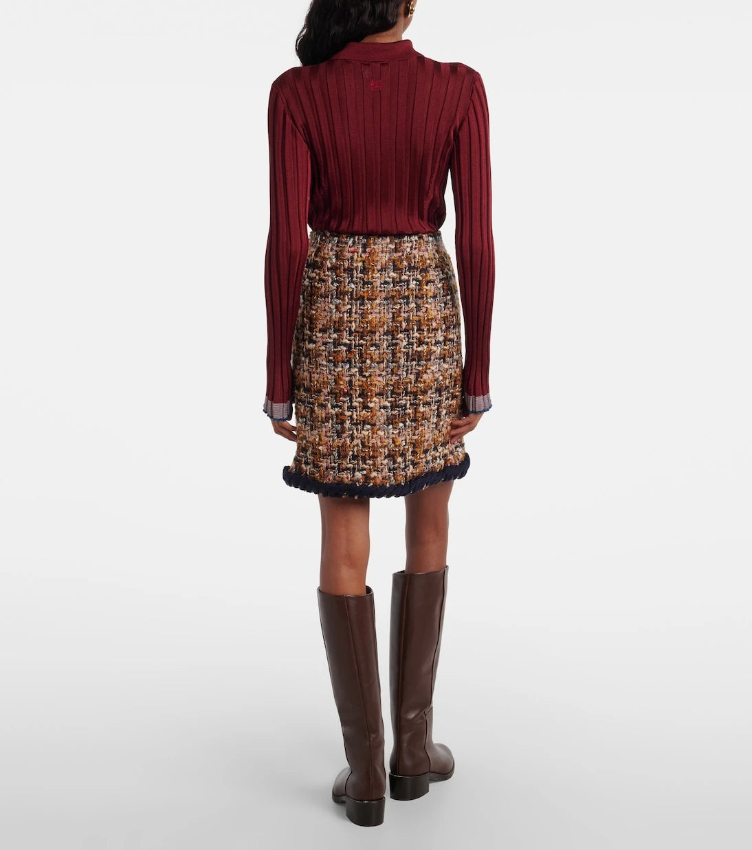 Etro - Wool-blend tweed miniskirt