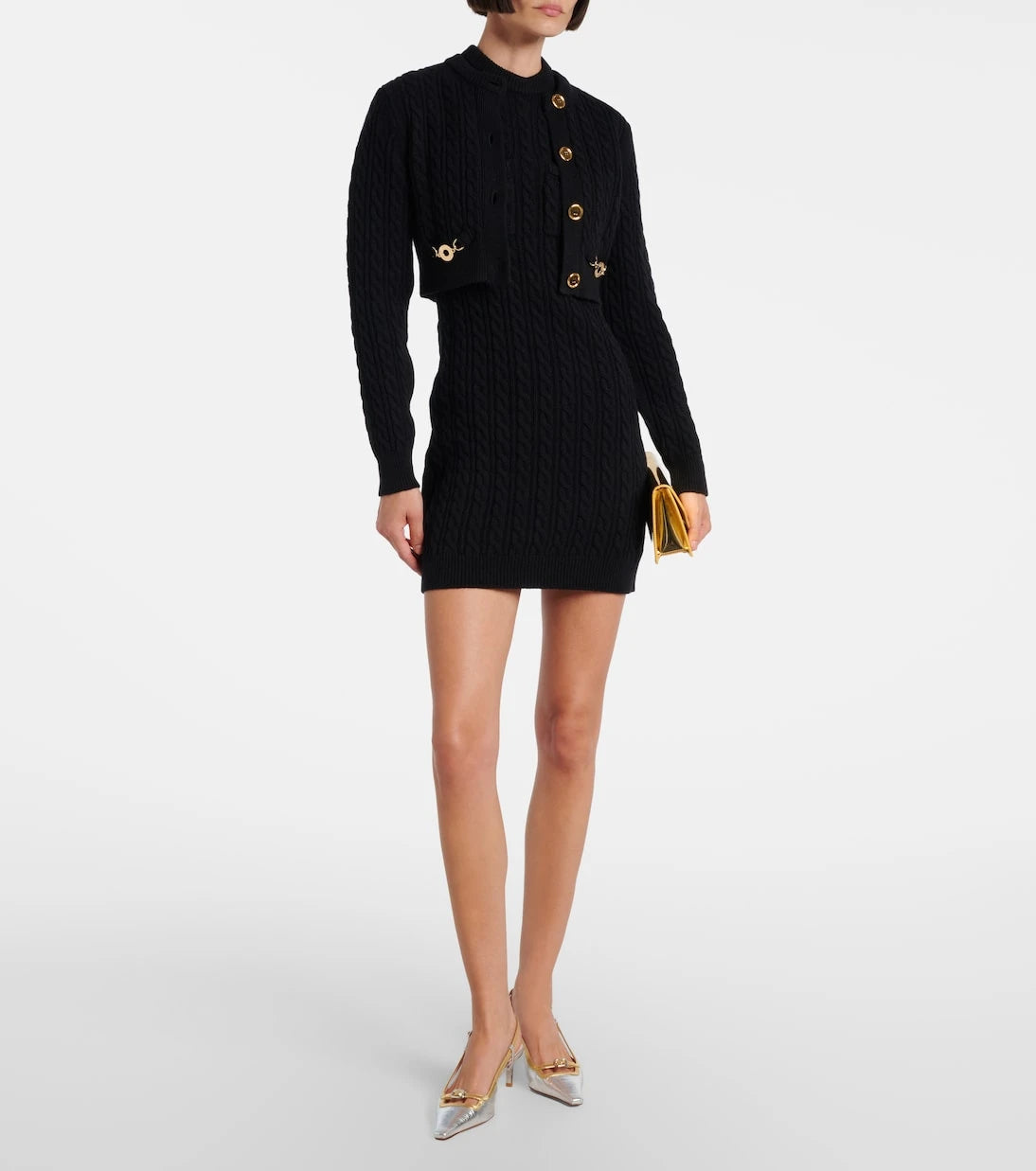 Patou - Cable-knit wool and cashmere cardigan