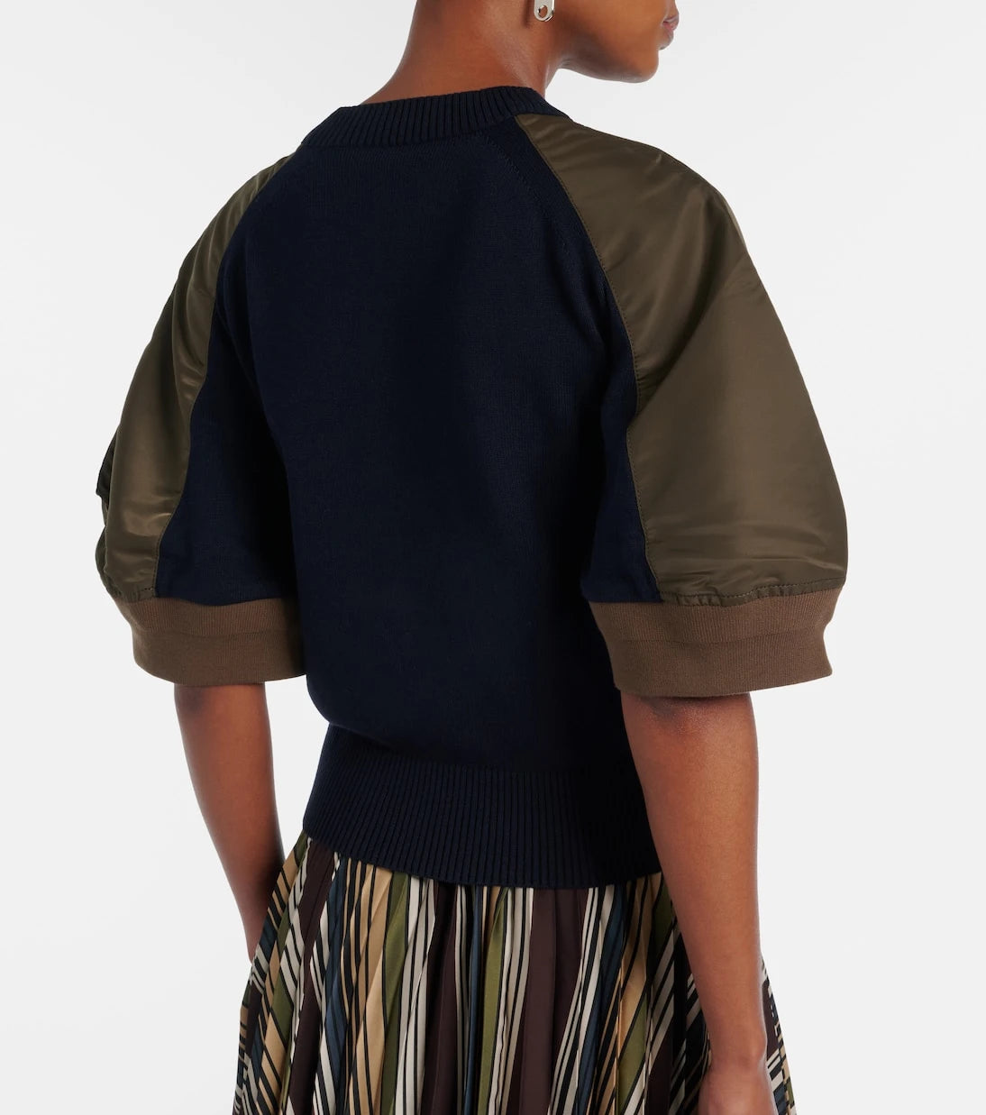 Sacai - Paneled top