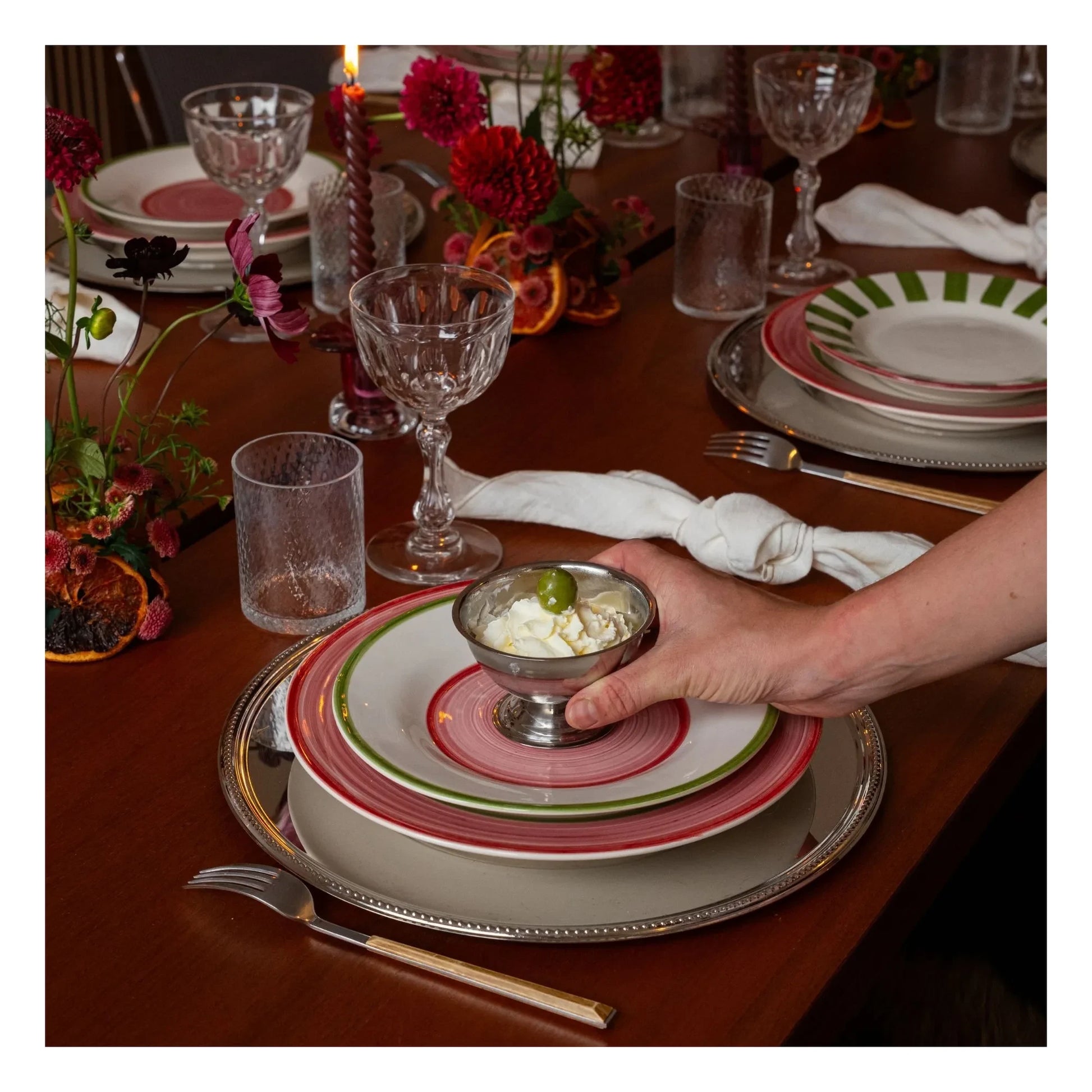 Denise - Dakota plate 22 cm | Pink