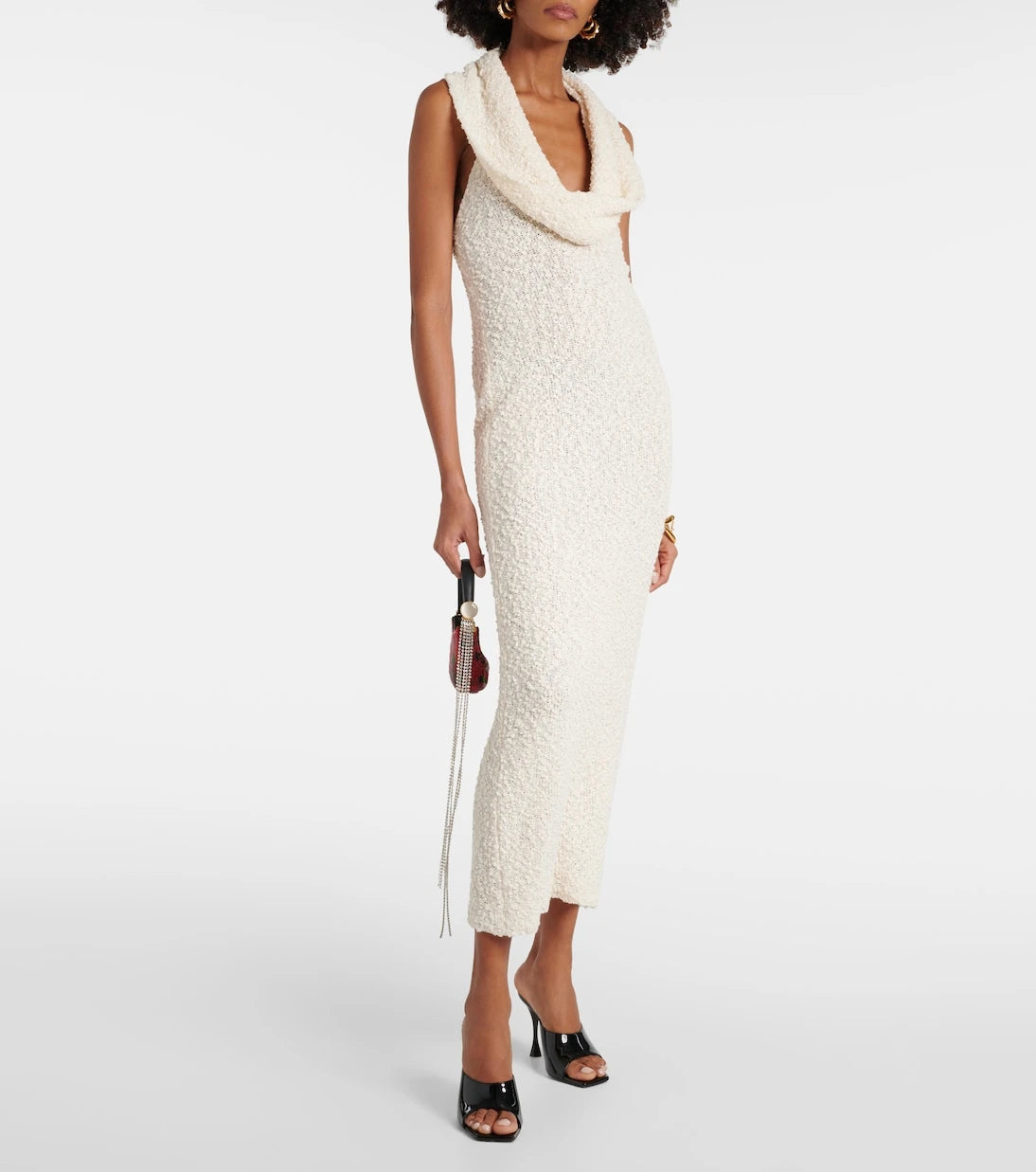 Magda Butrym - Cotton-blend bouclé midi dress