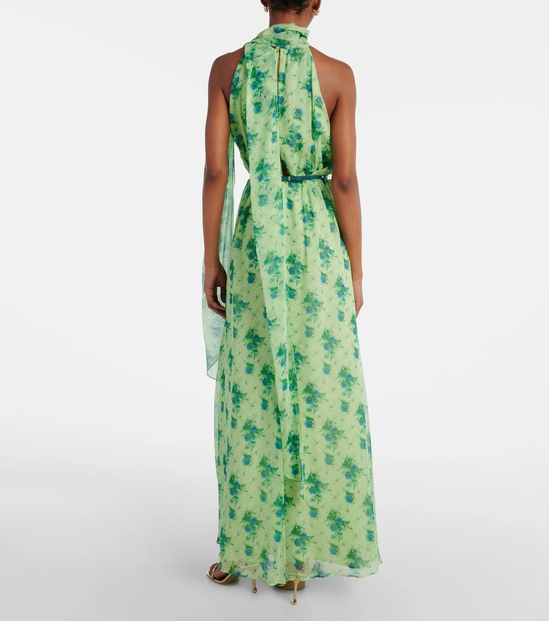 Max Mara - Cactus halterneck silk gown