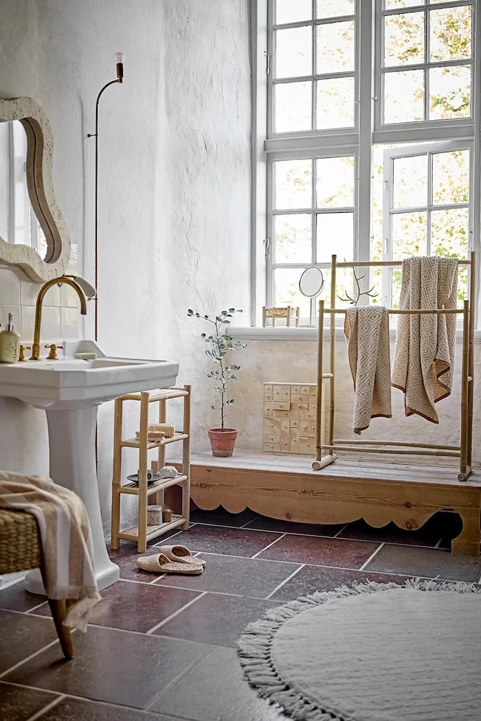Вълнен килим Bloomingville Lenea O110 cm