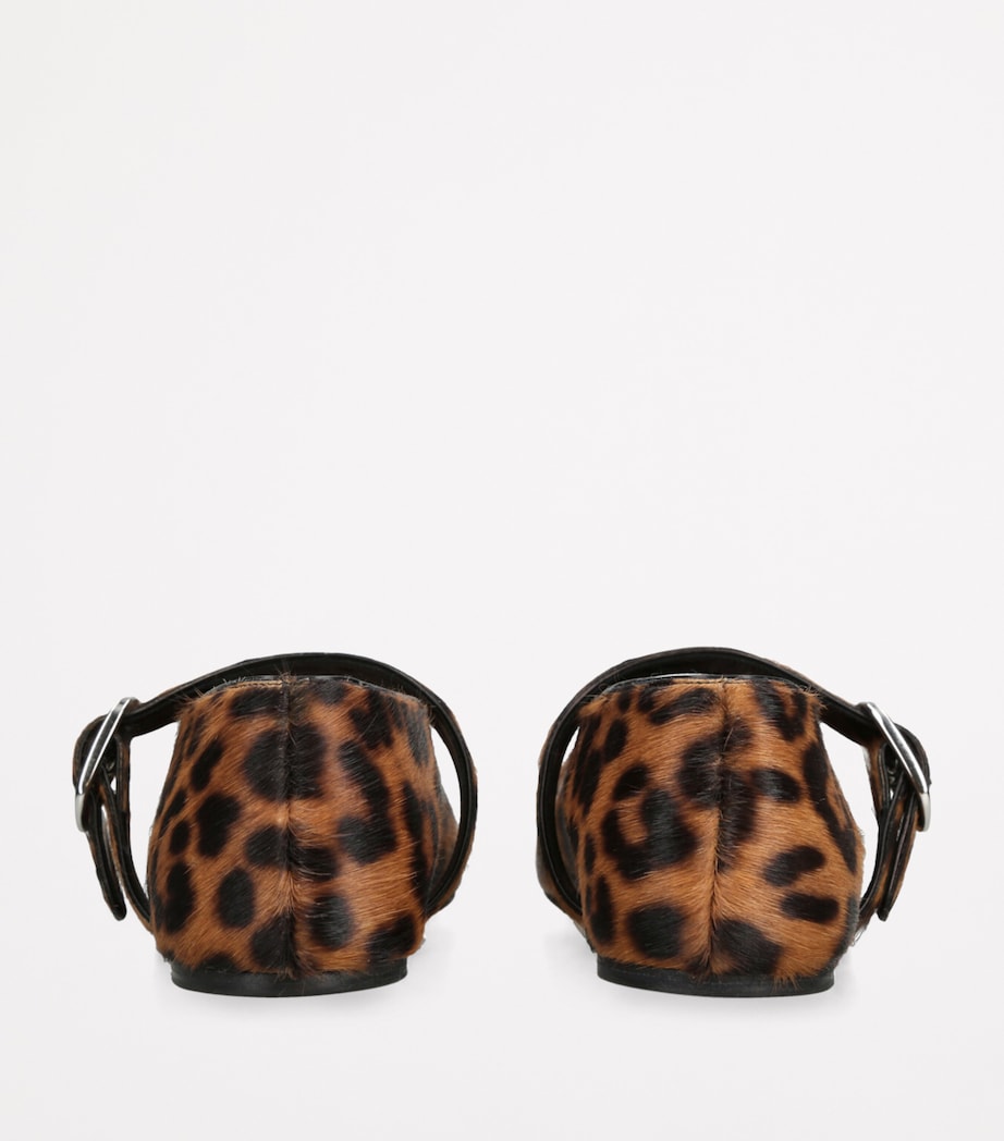 Le Monde Beryl Brown Calf Hair Stella Flats