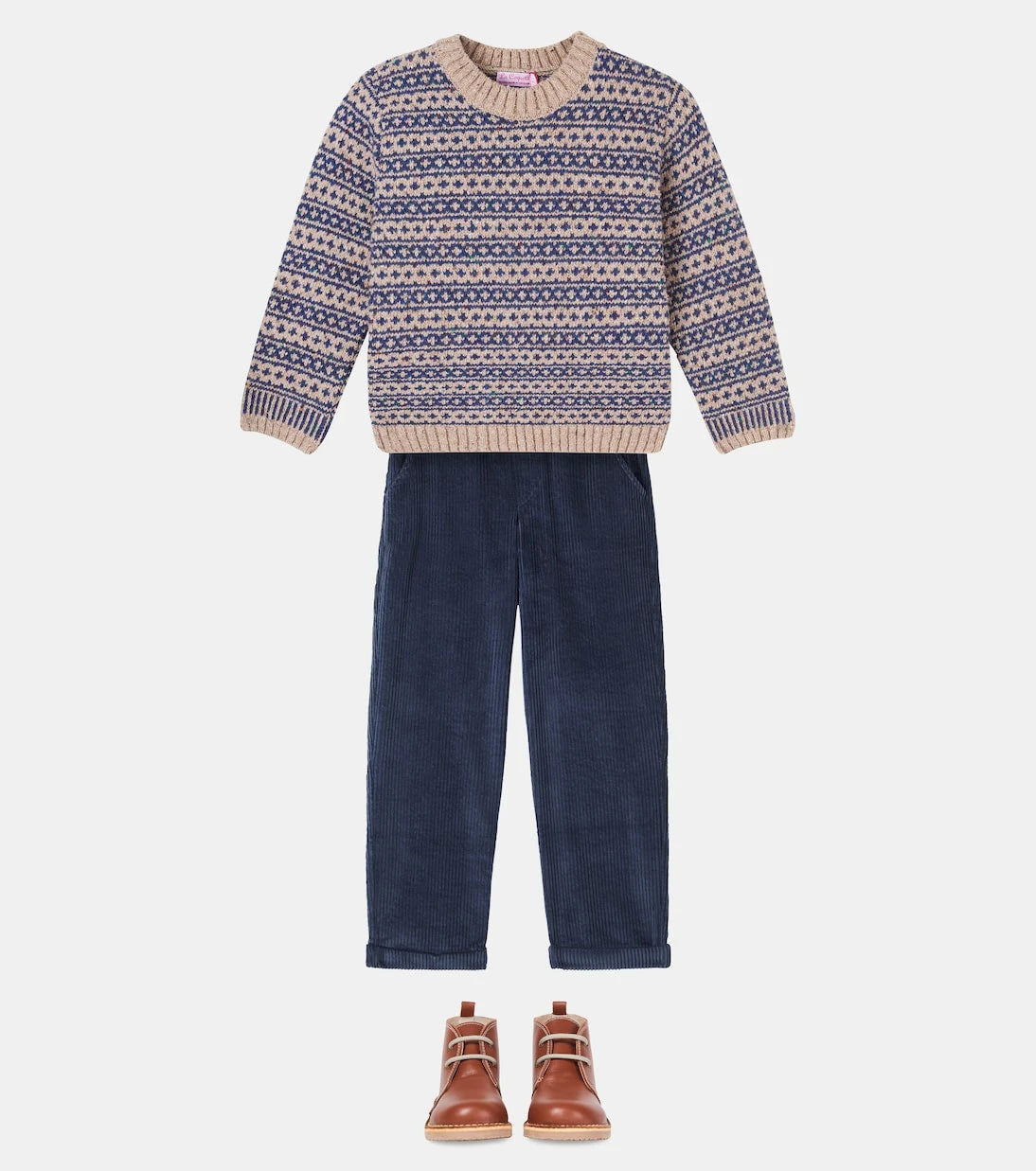La Coqueta - Austen Fair Isle wool-blend sweater