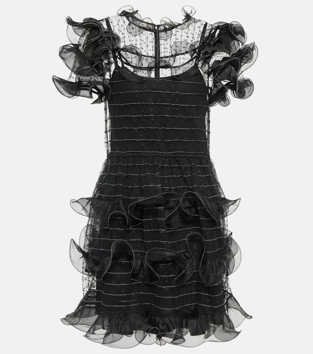 REDValentino - Point d'esprit tulle minidress