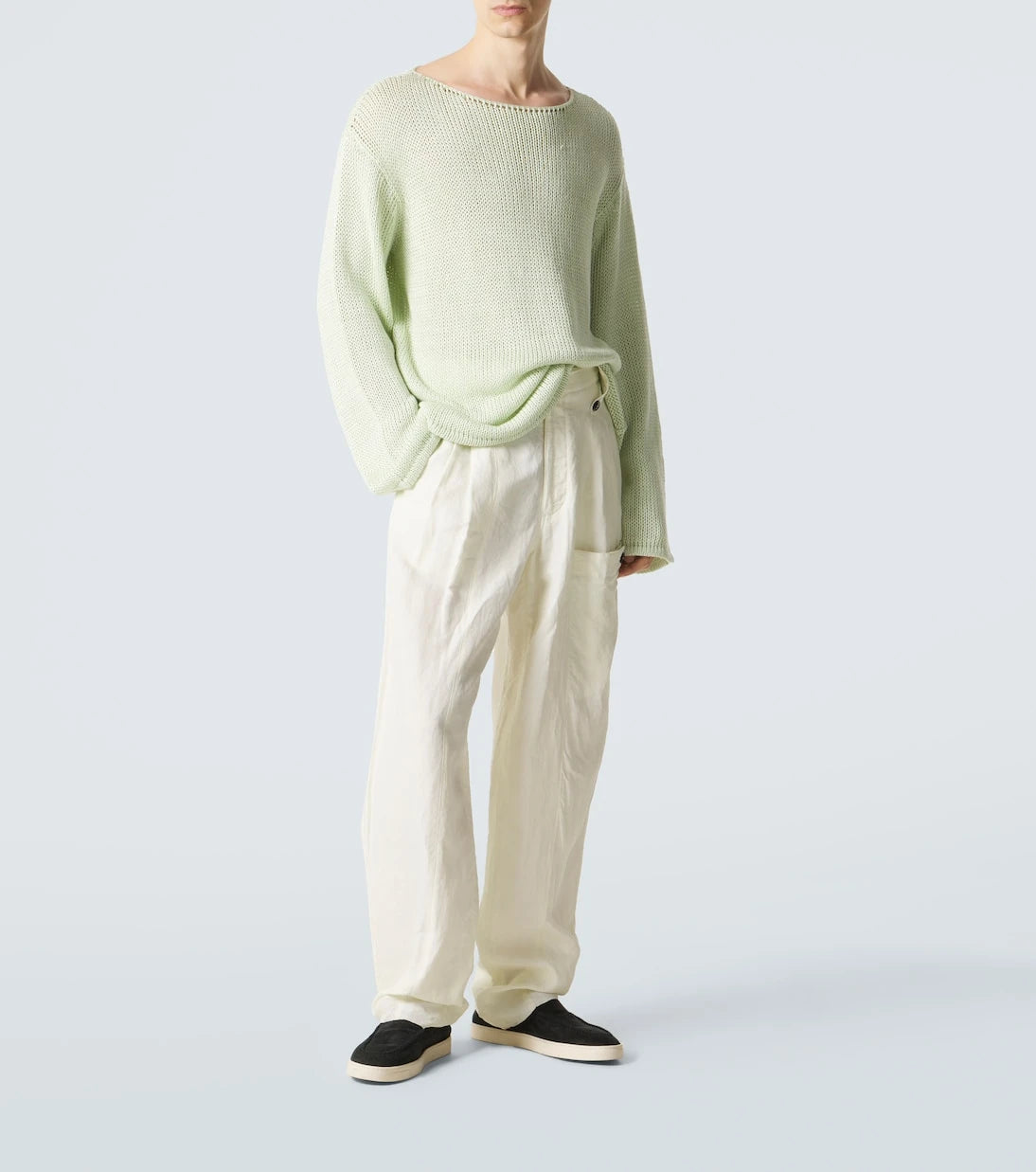 Giorgio Armani - Linen and cashmere-blend sweater