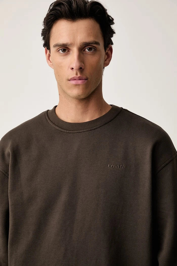 Levi's erkek pamuklu SWEATS CREW sweatshirt