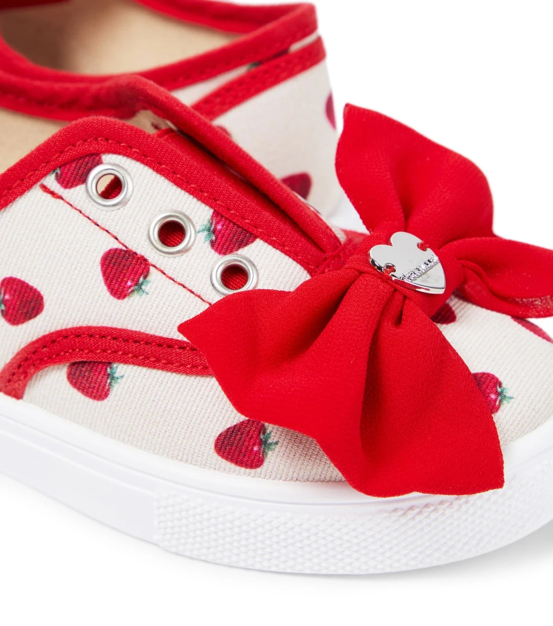Monnalisa - Bow-detail printed sneakers