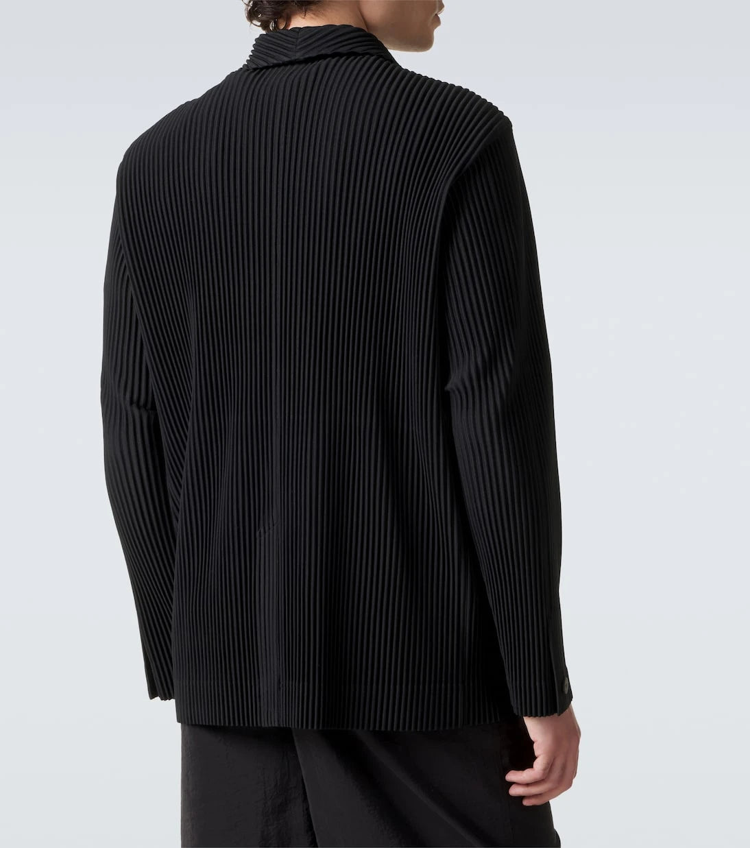 Homme Plissé Issey Miyake - سترة بلايزر مطوية أساسية