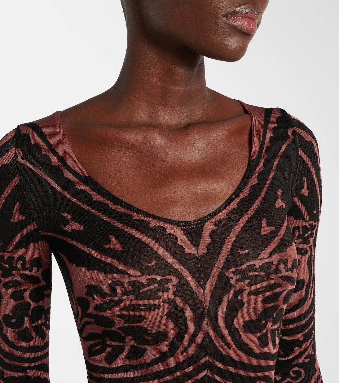 Wolford - ثوب قطة منقوشة بيزلي x Etro Tattoo