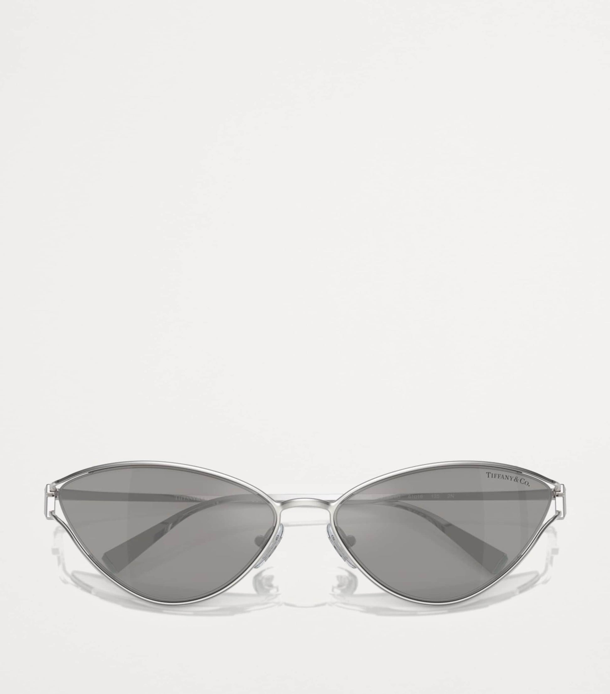 Tiffany & Co. Silver Metal Cat Eye Sunglasses