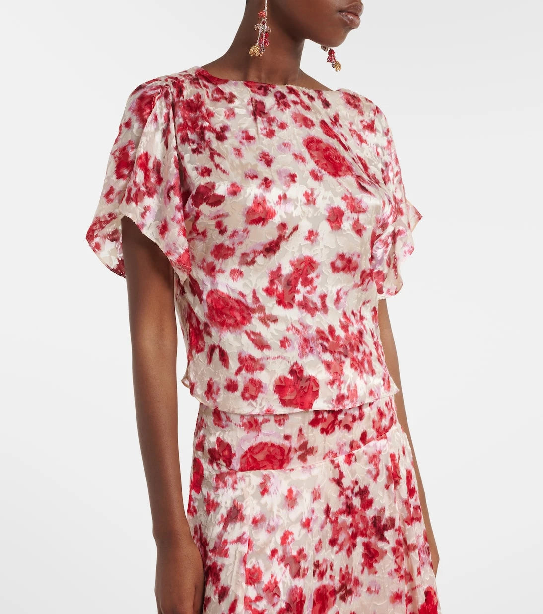 Isabel Marant - Hervane floral jacquard top