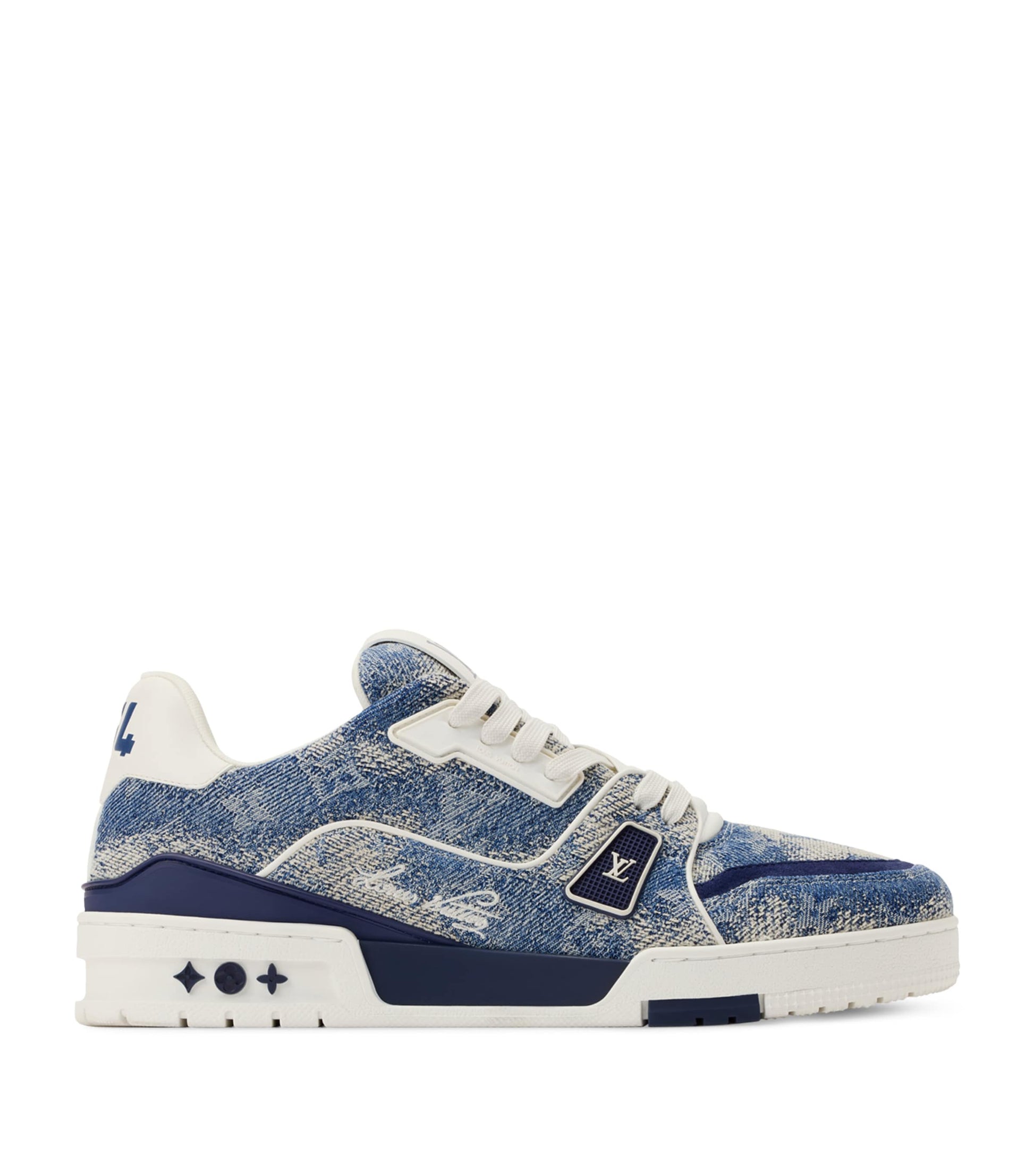 Denim LV Low-Top Sneakers BLUE