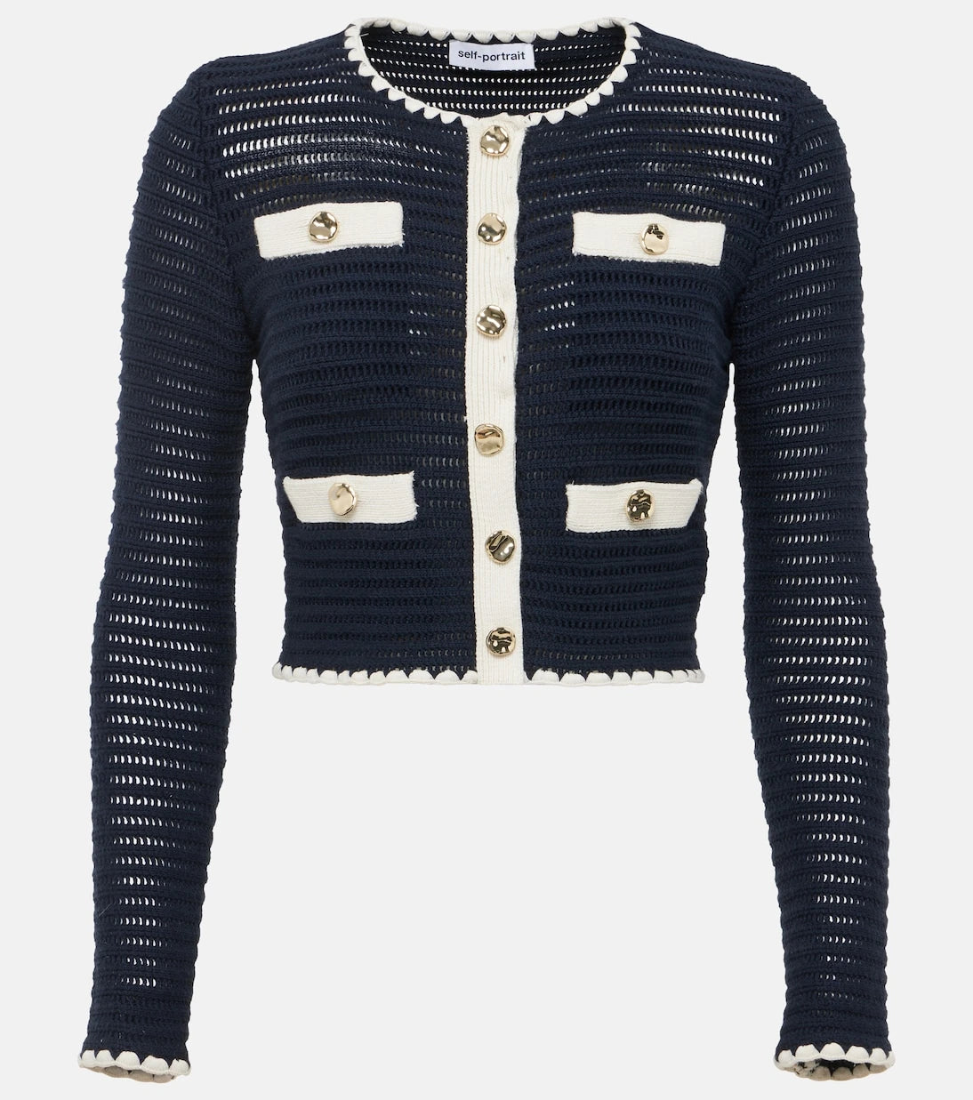 Self-Portrait - Crochet cardigan