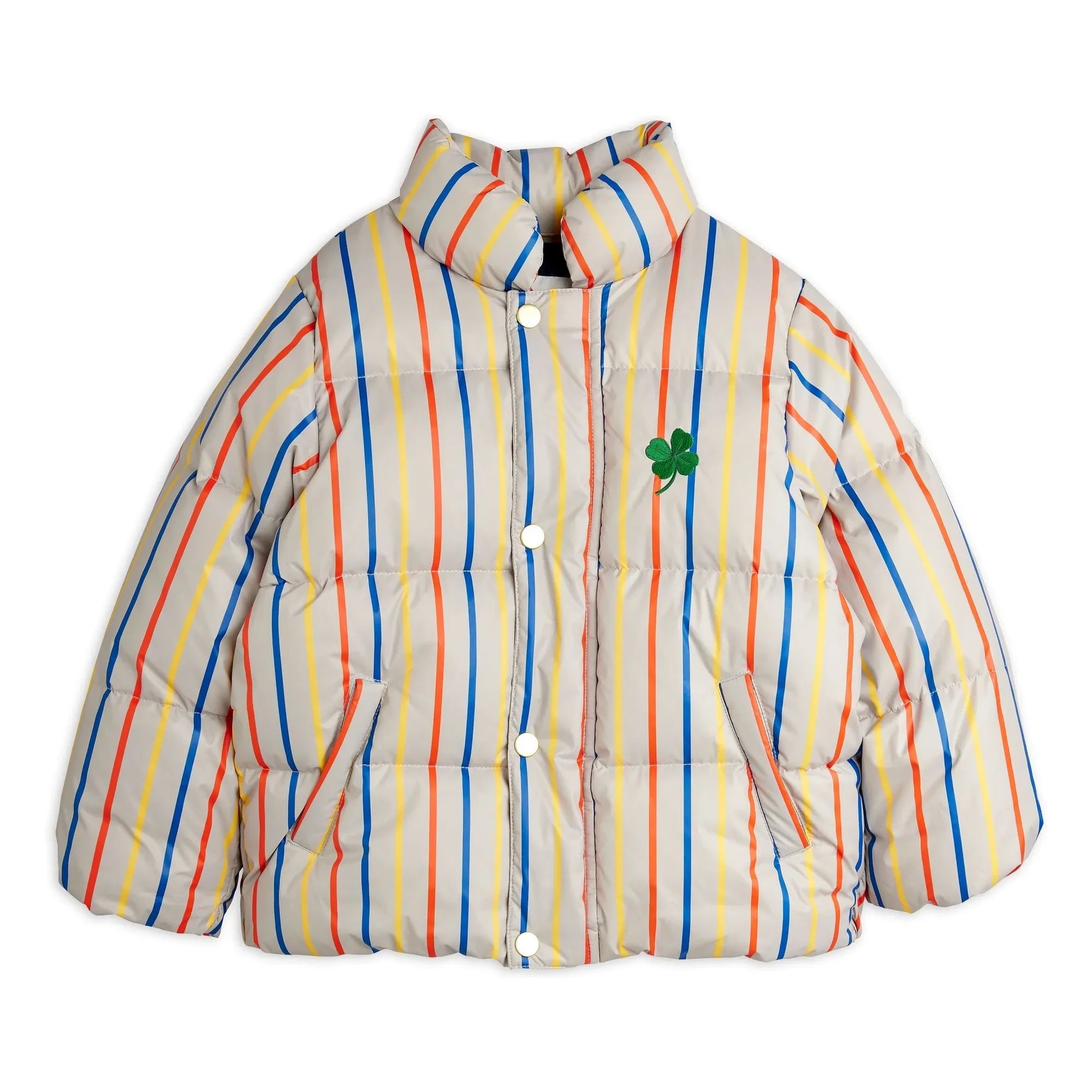 Mini Rodini - Clover down jacket | Ecru