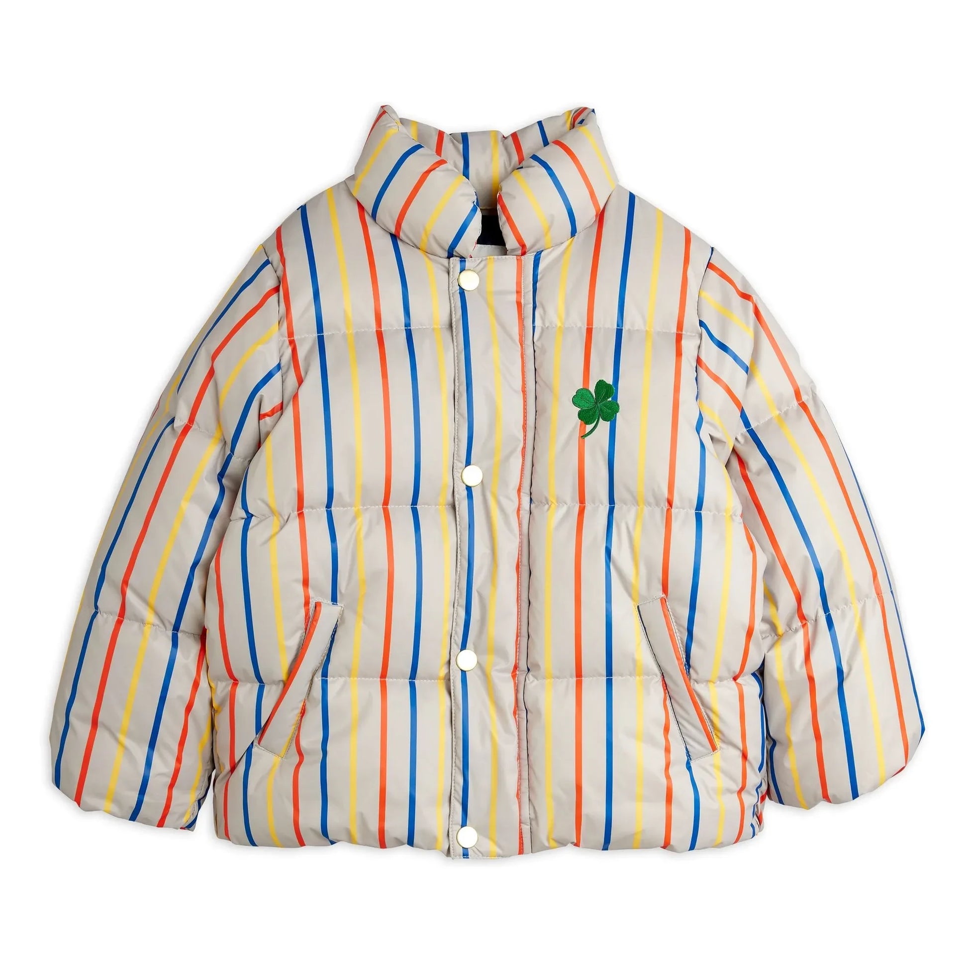 Mini Rodini - Clover down jacket | Ecru