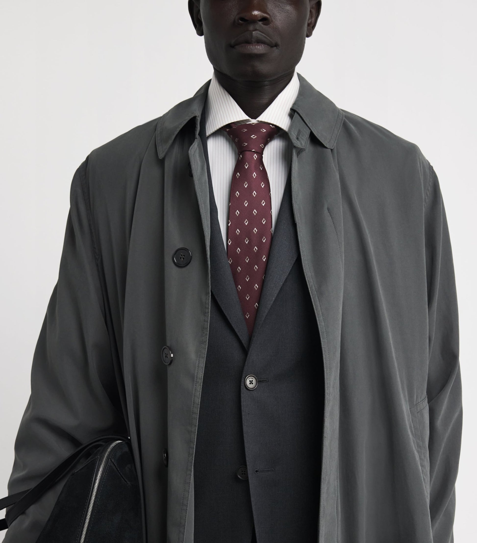 Silk Diamond-Jacquard Tie