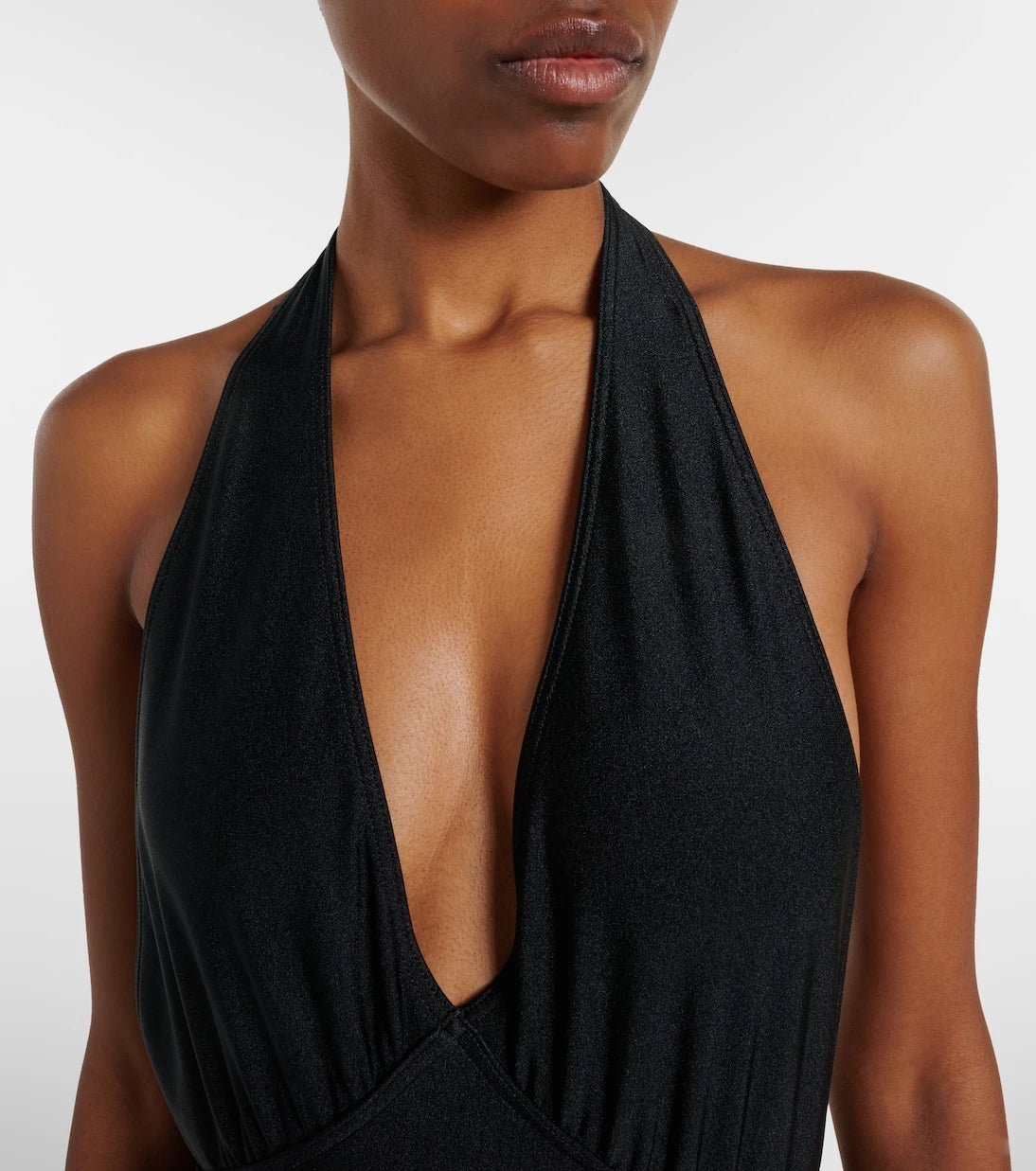 Saint Laurent - Cassandre halterneck swimsuit