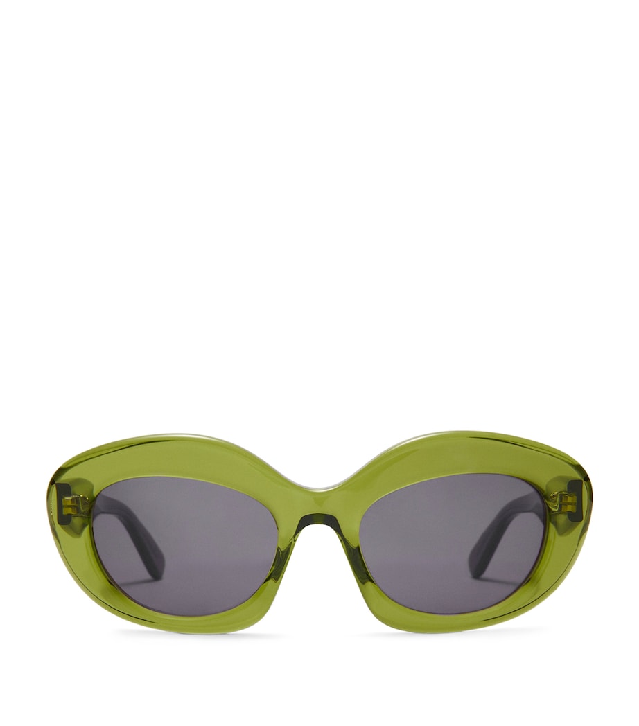 Green Acetate Dawn Oval Sunglasses