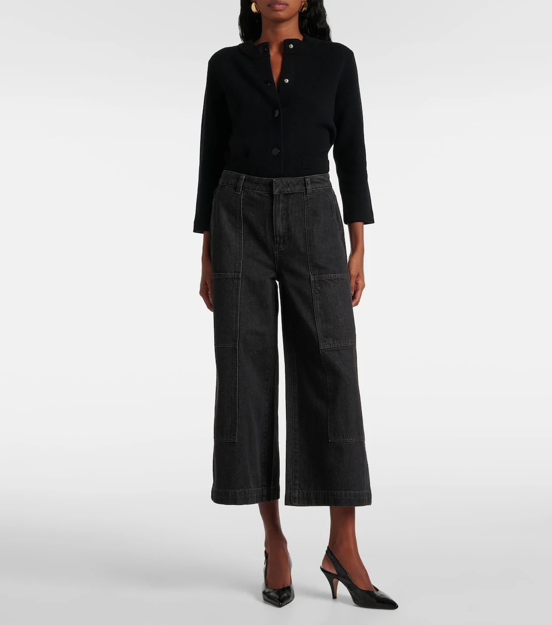 Vince - Cropped wide-leg jeans