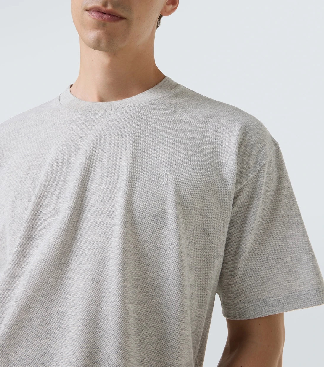 Saint Laurent - Cassandre cotton-blend T-shirt