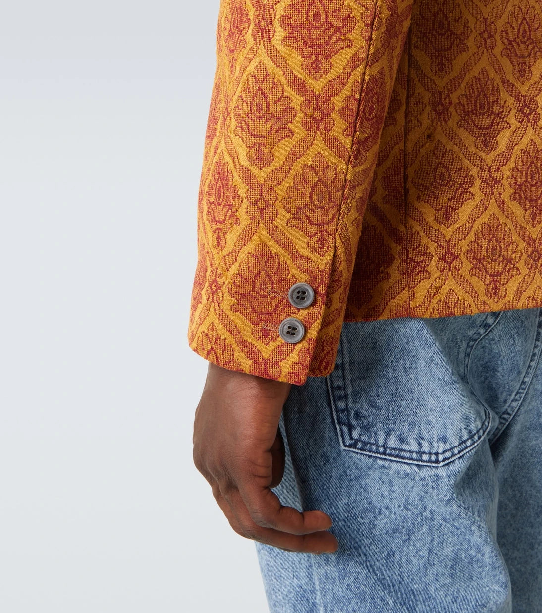 Junya Watanabe - Floral single-breasted jacquard blazer