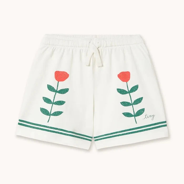 Tinycottons RED ROSES GRAPHIC SHORTS Çocuk Pamuklu Kısa Şort