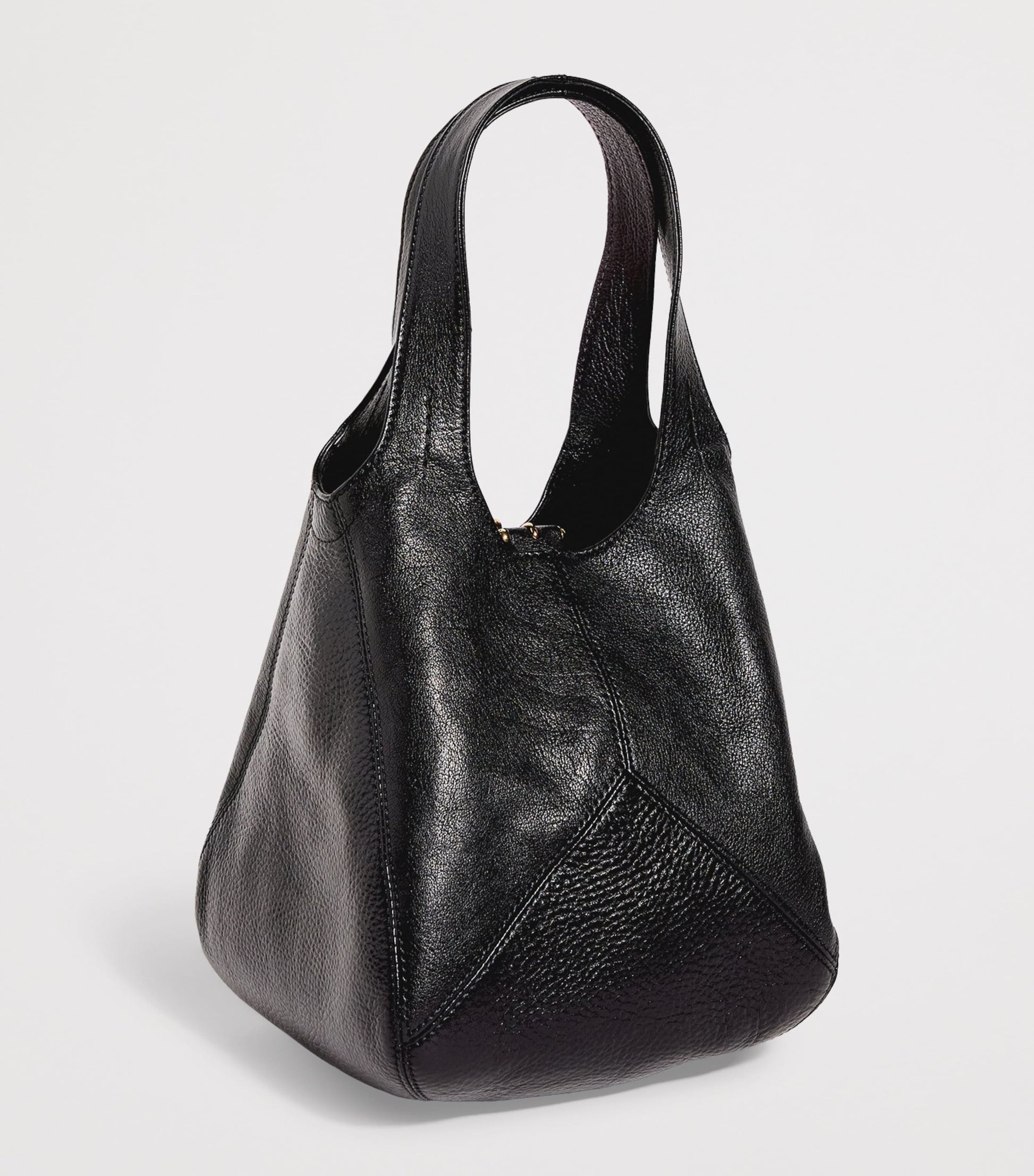 Chloé Black Small Leather Balloon Bucket Bag