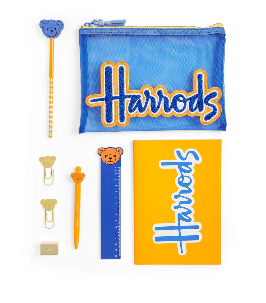 Harrods Filled Logo Pencil Case and Stationery Set