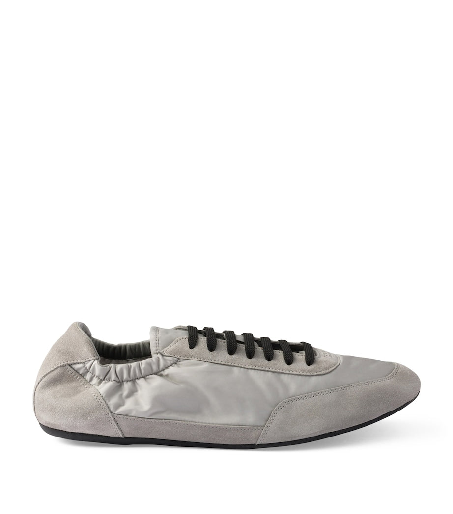 Re-Nylon and Suede Collapse Sneakers