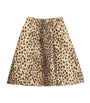 Valentino Beige Wool Printed Mini Skirt